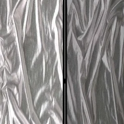 Wohnen Paravent in Grau Silber bedruckt - Smidan