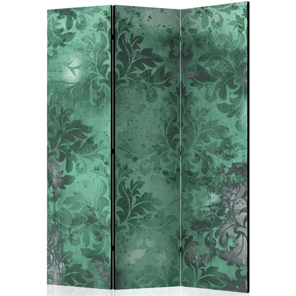 Paravent in Grün Grau Ornament - Vilma^Wohnen Discount