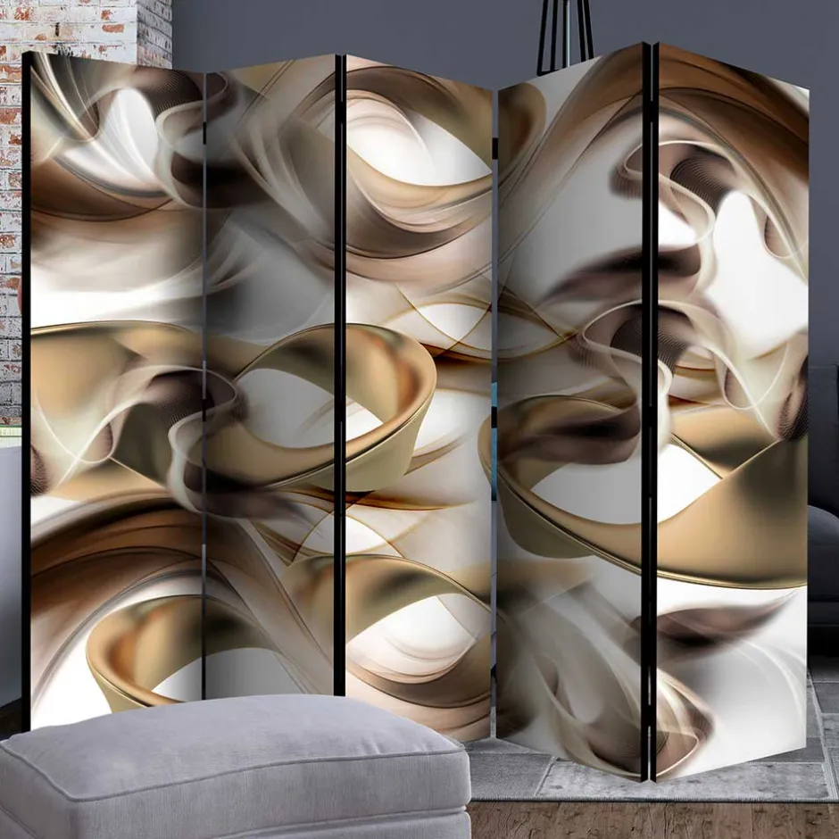 Wohnen Paravent in Hellbraun Braun Grau - Traciana