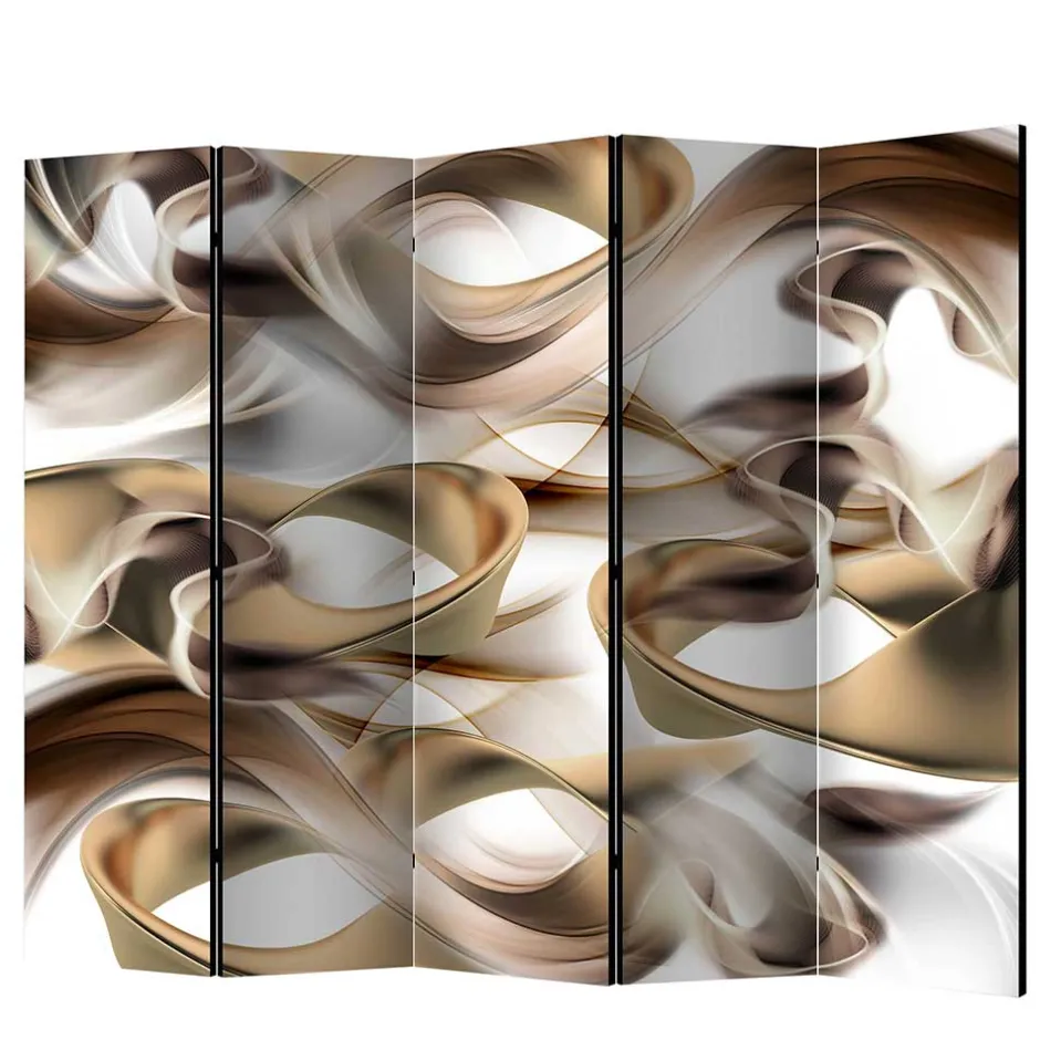 Wohnen Paravent in Hellbraun Braun Grau - Traciana