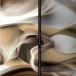 Wohnen Paravent in Hellbraun Braun Grau - Traciana