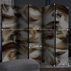 Wohnen Paravent in Hellbraun Braun Grau - Traciana