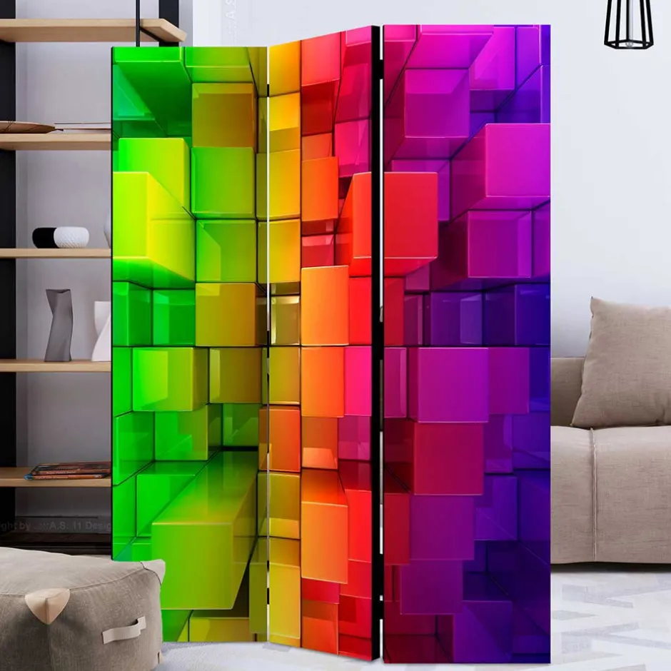 Paravent in knalligen Farben - Presto^Wohnen Outlet