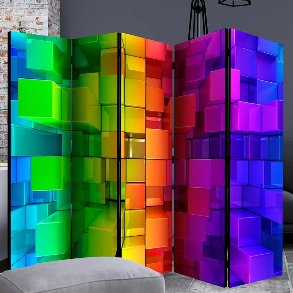 Paravent in knalligen Farben - Presto^Wohnen Outlet