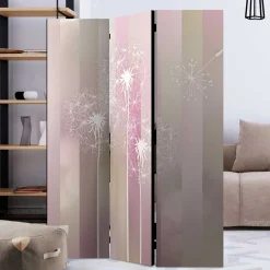 Wohnen Paravent in Pastellfarben Rosa & Weiß - Albacete