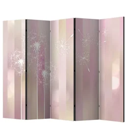 Wohnen Paravent in Pastellfarben Rosa & Weiß - Albacete