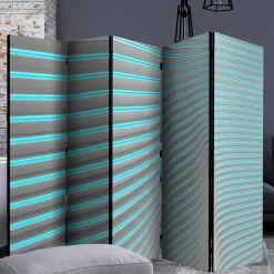 Wohnen Paravent in Türkis & Grau - Optima