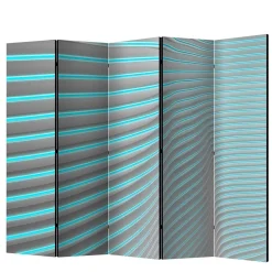 Wohnen Paravent in Türkis & Grau - Optima