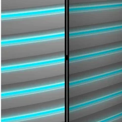 Wohnen Paravent in Türkis & Grau - Optima