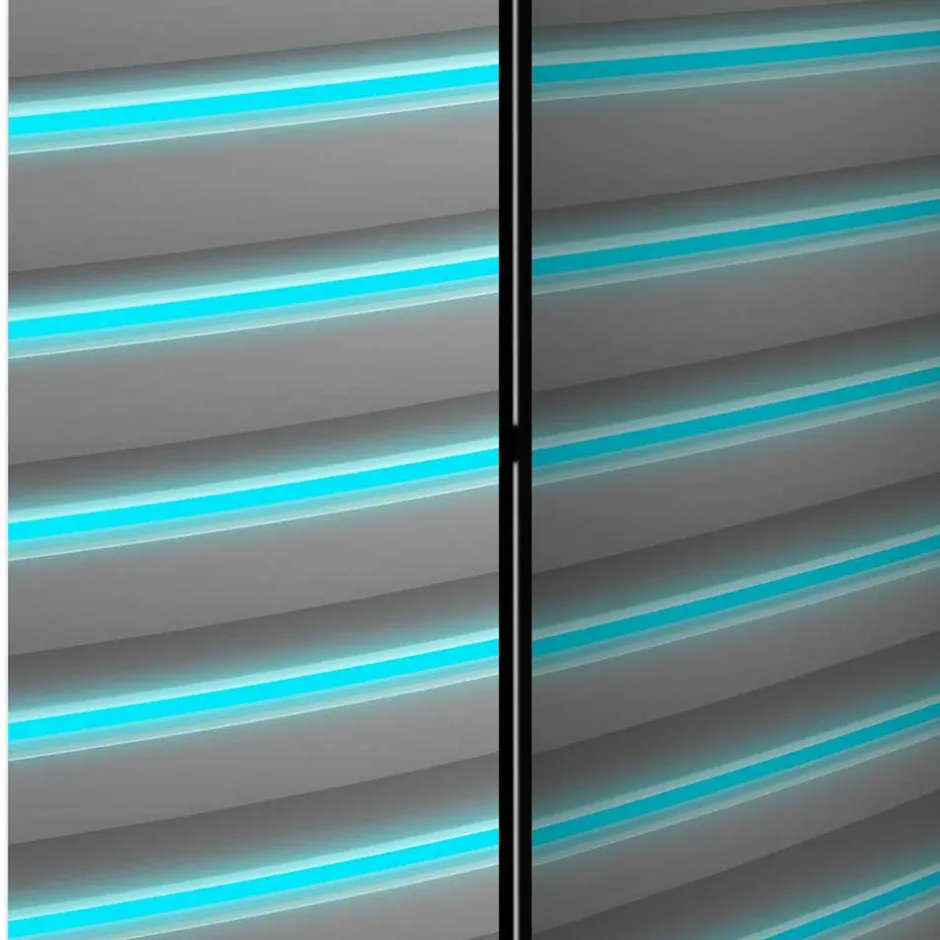 Wohnen Paravent in Türkis & Grau - Optima