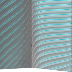 Wohnen Paravent in Türkis & Grau - Optima