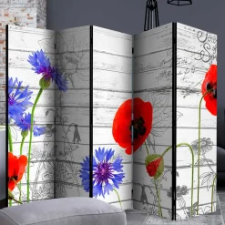 Paravent Klatschmohn & Kornblume - Aschau^Wohnen Discount