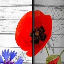 Paravent Klatschmohn & Kornblume - Aschau^Wohnen Discount