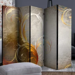 Paravent mit abstraktem Schrift Motiv - Ray^Wohnen Online