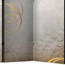 Paravent mit abstraktem Schrift Motiv - Ray^Wohnen Online