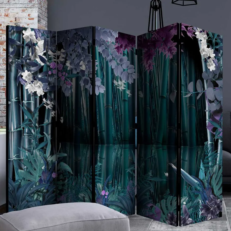 Wohnen Paravent mit Bambus & Pflanzen Motiv - Kariono