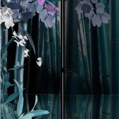 Wohnen Paravent mit Bambus & Pflanzen Motiv - Kariono