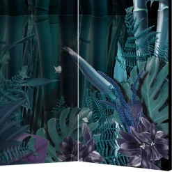 Wohnen Paravent mit Bambus & Pflanzen Motiv - Kariono