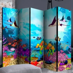 Paravent mit Comic Motiv Unterwasserwelt - Harriss^Wohnen Clearance