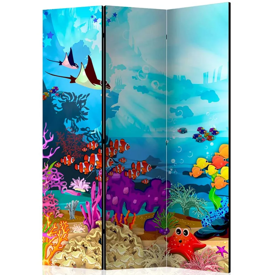 Paravent mit Comic Motiv Unterwasserwelt - Harriss^Wohnen Clearance