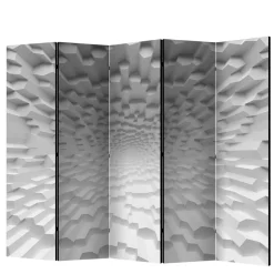 Paravent mit 3D Musterdruck Weiß Grau - Jainey^Wohnen Online