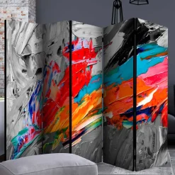 Paravent mit Druckmotiv Farbe in Bunt - Hemenias^Wohnen Clearance