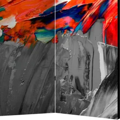 Paravent mit Druckmotiv Farbe in Bunt - Hemenias^Wohnen Clearance