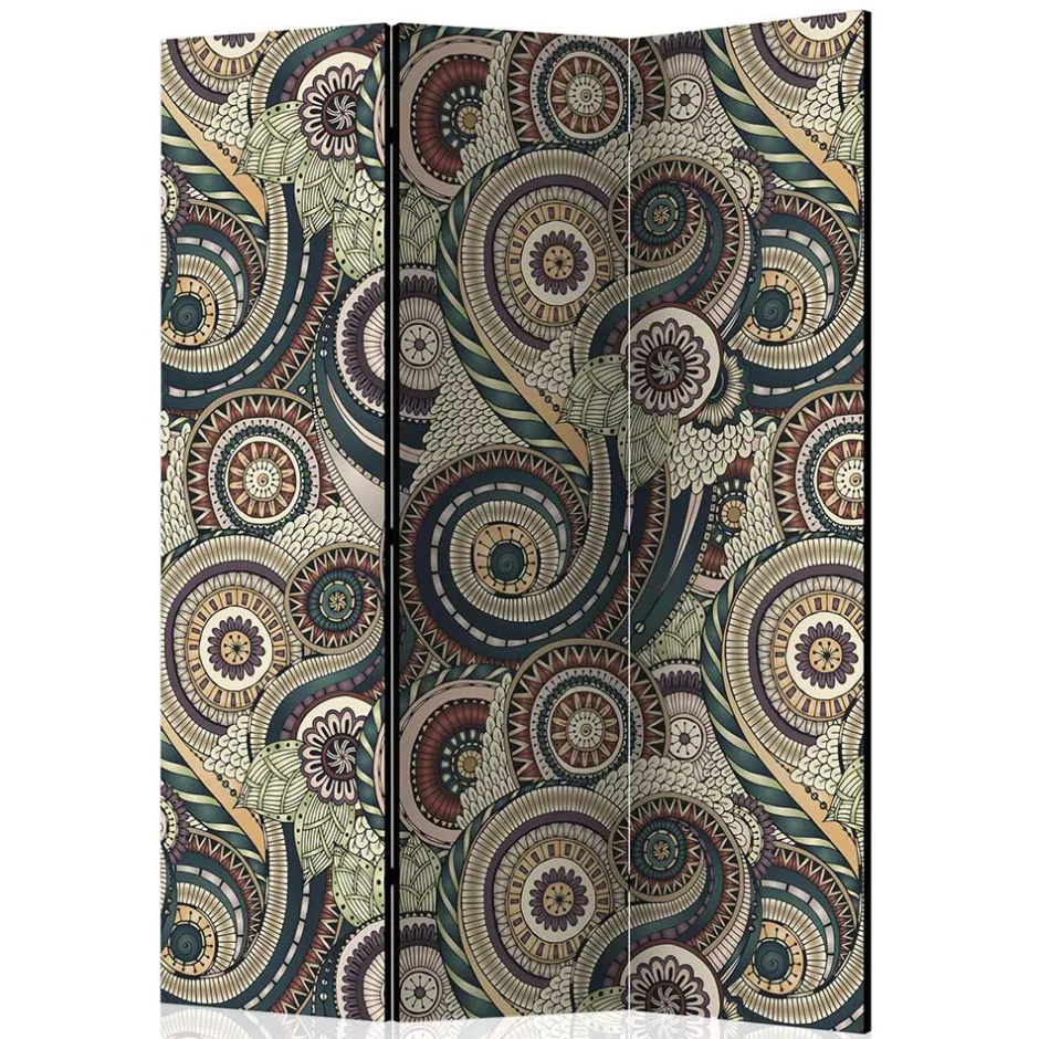 Paravent mit Ethno Muster bedruckt - Levirenas^Wohnen Clearance