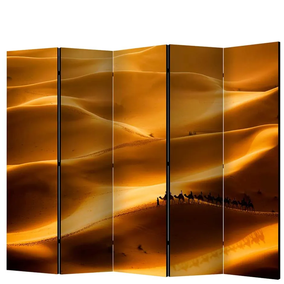 Paravent mit Foto Wüste mit Kamel Karavane - Lively^Wohnen New