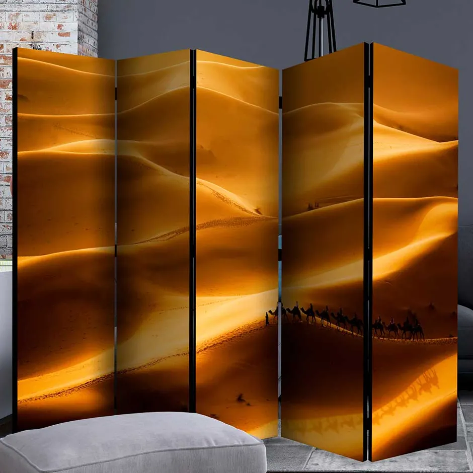 Paravent mit Foto Wüste mit Kamel Karavane - Lively^Wohnen New