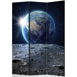 Wohnen Paravent mit Mond & Erde Weltraummotiv - Laviette