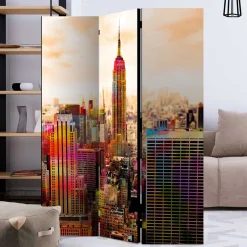Wohnen Paravent mit New York Fotomotiv - Julata