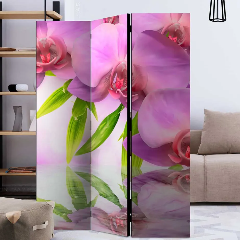 Paravent mit Orchideen Motiv - Grex^Wohnen Best