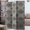 Paravent mit Ornament Muster in Grau - Scandrec^Wohnen New