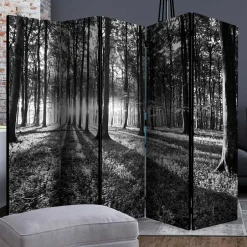 Paravent mit Schwarz-Weiss Druck Wald - Norte^Wohnen Sale