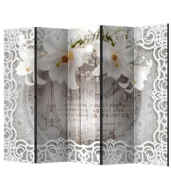 Paravent mit Vintage Motiv Paris Lilien - Crane^Wohnen Clearance