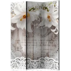 Paravent mit Vintage Motiv Paris Lilien - Crane^Wohnen Clearance