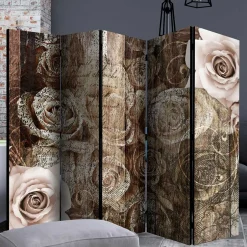 Paravent mit Vintage Rosen Motiv - Lavaco^Wohnen Sale