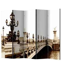 Wohnen Paravent Raumtrenner mit Schwarzweiß Fotodruck - Charon