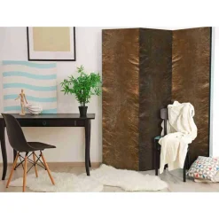 Wohnen Paravent Trennwand in Kupfer Optik - Santorina