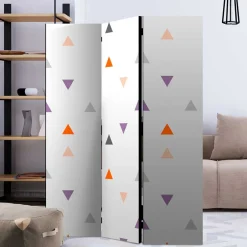 Wohnen Paravent Trennwand mit Muster Dreiecke - Flarinca