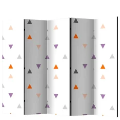 Wohnen Paravent Trennwand mit Muster Dreiecke - Flarinca