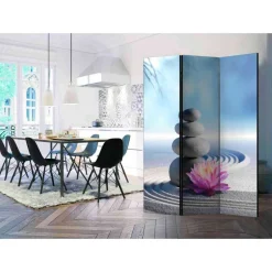 Wohnen Paravent Trennwand mit Zen Foto Motiv - Rhodos
