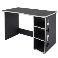 PC Schreibtisch in Anthrazit mit Weiß - Venatio^Wohnen Outlet