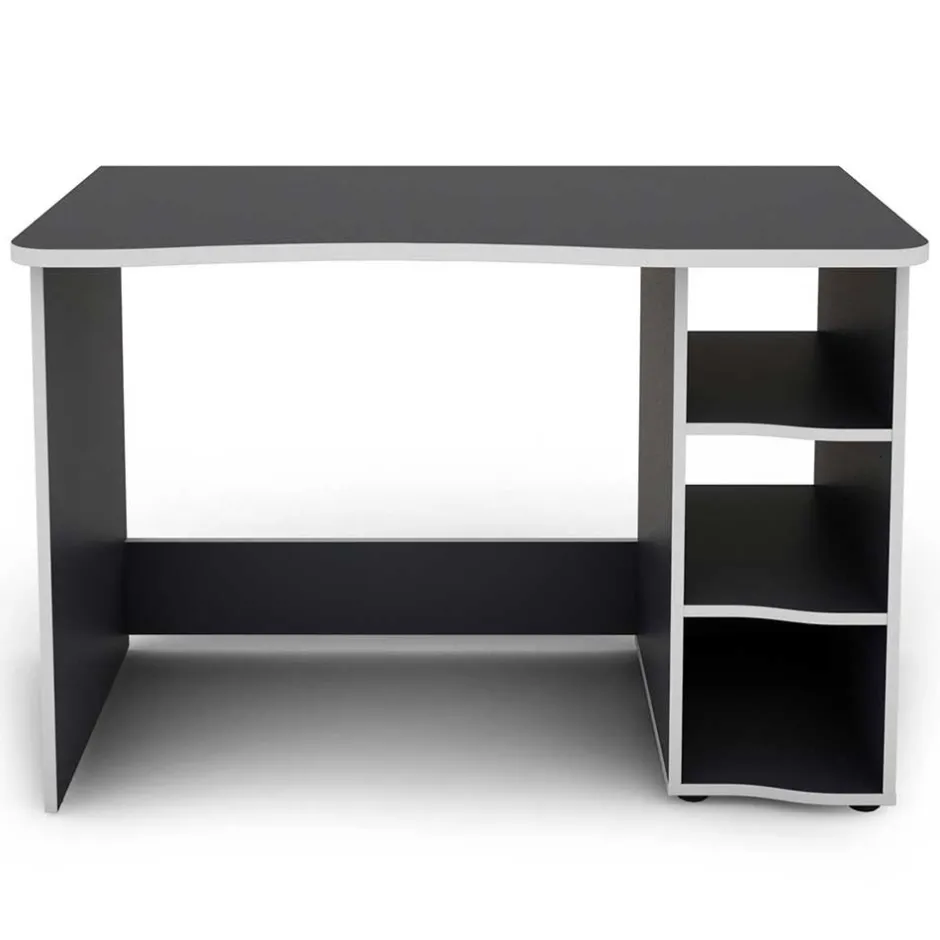 PC Schreibtisch in Anthrazit mit Weiß - Venatio^Wohnen Outlet