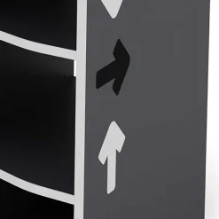 PC Schreibtisch in Anthrazit mit Weiß - Venatio^Wohnen Outlet