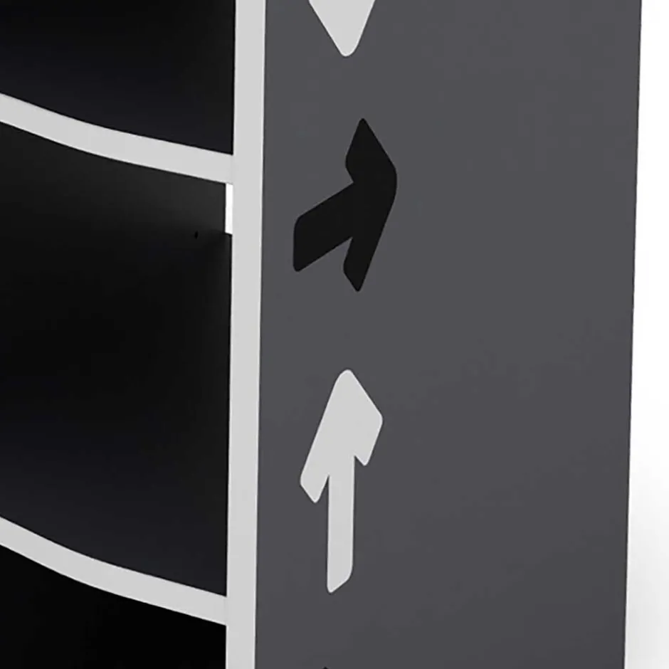 PC Schreibtisch in Anthrazit mit Weiß - Venatio^Wohnen Outlet