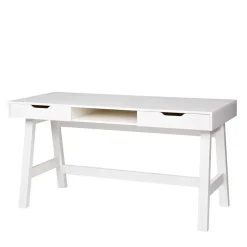 Wohnen PC Tisch Luciane in Weiß