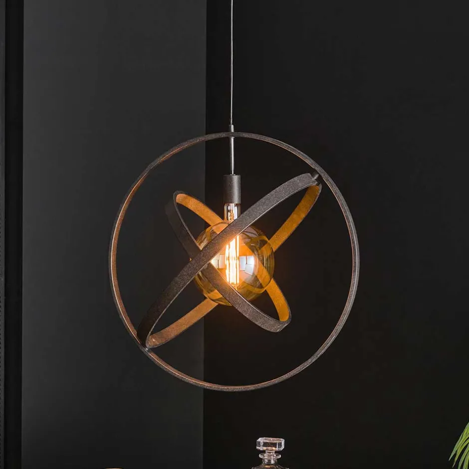 Wohnen Pendelleuchte im Industrial Look aus Metall - Scotias