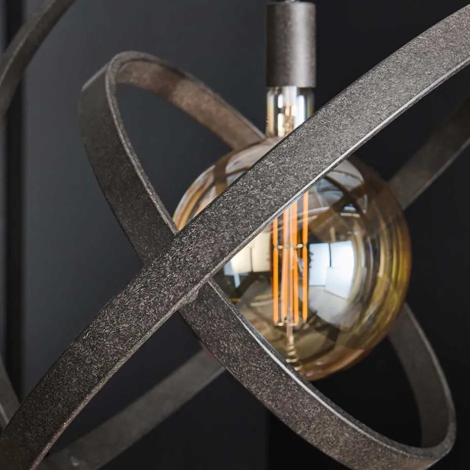 Wohnen Pendelleuchte im Industrial Look aus Metall - Scotias